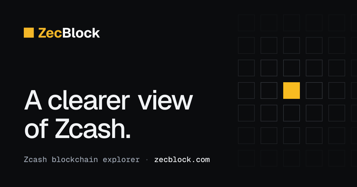 Zcash Charts & On-Chain Analytics | ZecBlock